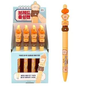 피규어중성펜 문구 귀여운 그립감좋은 돌아가는 이쁜필기구 6p 특이한