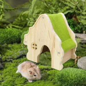 터 집 수면 둥지 고슴도치쥐용 나무 드워프 반려동물용품