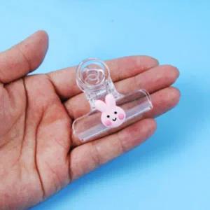 문서집게 미니집게 플라스틱 캐릭터 문구 1p 토끼