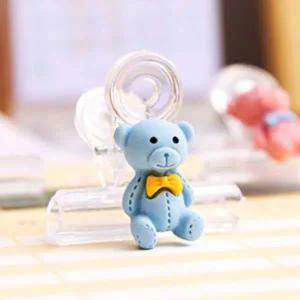 동물집게 미니집게 플라스틱 캐릭터 문구 1p 곰돌이