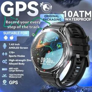 가민피닉스 2025 HUAWEI 오리지널 프리미엄 GPS SmartWatch 울트라 HD AMOLED 디스플레이 내장 BT 통화 10A
