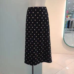 벨벳 도트스커트 S254NSKC51/블랙