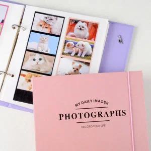 앨범 사진첩 접착식 제작 네컷 셀프 초음파 포토북