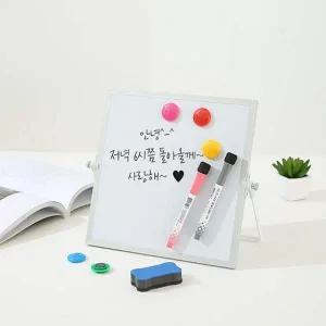무향보드클리너 탁상보드 사각 칠판 양면 알림판 낙서
