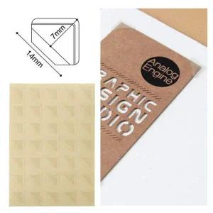 네임스티커 코너스틱 삼각 초미니 100매 3500P 메모 명함부착