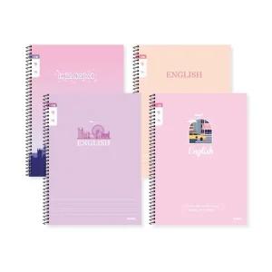 아이비스 초등 여아 좁은칸 슬림 영어 스프링 노트 1박스 160개입 신학기초등노트