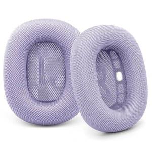 [미국배송] 에어팟 맥스 2024 헤드폰용 이어 쿠션 강력 자석으로 교체된 메시 패브릭 패드 애플호환 2.0 오버이어 헤드셋 업그레이드 이어컵(퍼플)