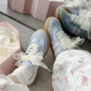 [룽스]레이스 신발 신꾸 커스텀 쉬폰운동화끈 끈