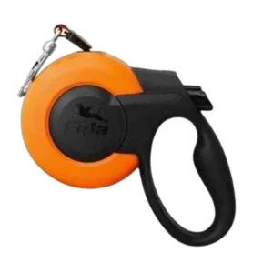 강아지 UFO 자동줄 5m 오렌지 S 1P 산책 리드줄 외출