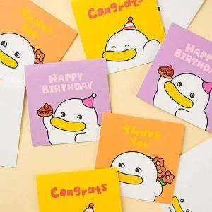 팝업편지지 곽철이 입체 팝업 카드 5P 생일 축하 감사 봉투 편지