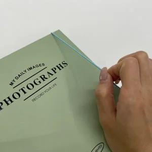 인생사진 네컷 접착식 포토북 앨범 그린