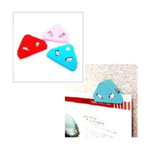 자석집게 코너 3개입 서류분류