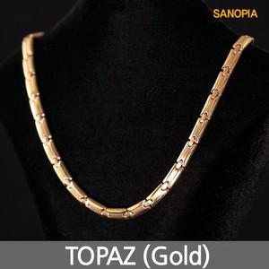 사노피아 게르마늄 티타늄 자석 목걸이 토파즈 (골드)