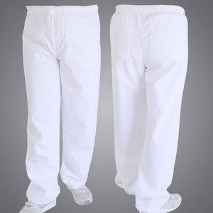 피부 네일 미용 국가자격증 시험용바지 실기시험 흰색고무줄바지 간호복 간호사 흰색바지