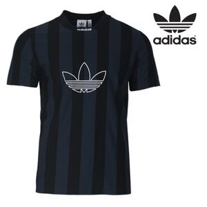 [신세계몰]아디다스 남성 에센셜 플레이 스트라이프 져지 반팔 티셔츠-DU8526