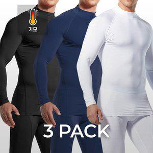 [테슬라]애슬리오 언더레이어 기모 터틀넥 등산 이너 3팩 AO-LYT23