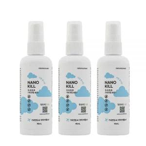 나노킬 여행용90ml x3 빈대 베드버그 진드기 화상벌레 좀벌레 바퀴벌레 퇴치제 살충제