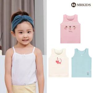 아동 여아 런닝 3종세트 순면/에어로쿨/인견