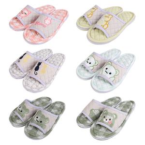 3중쿠션 여성용 큐트애니멀 면실내화 거실화 슬리퍼 코튼 퀼팅 면슬리퍼 쿠션 패드 