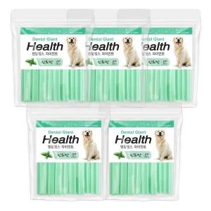 덴탈헬스플러스 자이언트 민트맛 260g 5개묶음 대형견 개껌
