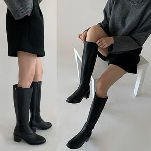 인더슈 골드플라워 여성부츠 여성롱부츠 첼시 롱부츠