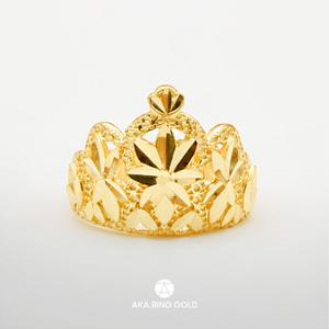 [아카링골드] 순금 아기백일 돌반지 티아라 1.875g 반돈 0.5돈