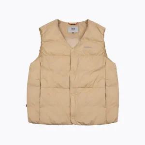 [롯데백화점]머렐 하이크 논퀼팅 라이트베이지 브이넥 경량 구스 베스트 N24W2-UDV201LBE