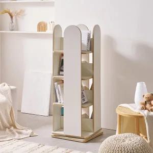 [다오름][착불배송] 나다운 E0목재 LPM 4단 회전책장 책꽂이 수납장식장