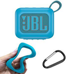 [스냅케이스]JBL GO4 케이스 실리콘 범퍼 휴대용 풀커버 카라비너 포함