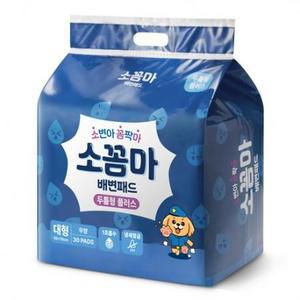 소꼼마 강아지 소변아 꼼짝마 1초흡수 배변패드 두툼형 플러스, 대형(60 x 76.