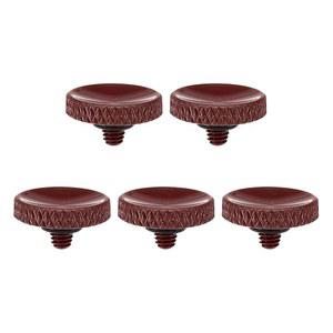 파티킬 카메라 셔터 버튼, 5팩 소프트 릴리스 버튼 순수 구리 너클 라이카 DSLR /SLR 카메라용 후지필름용 니콘에 적합, 다크 레드