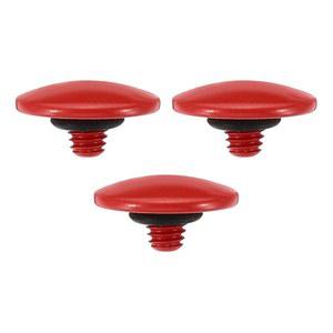 파티킬 카메라 셔터 버튼, 3팩 소프트 릴리스 버튼 순수 구리 볼록형 니콘용 후지필름용 라이카 DSLR /SLR 카메라, 빨간색