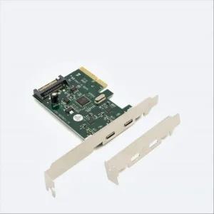PCI Express USB 3.1 Type C 카드 2포트 PCIex4 슬롯