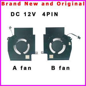 델 앨리언웨어 X16 2023노트북 CPU GPU 냉각 FAN NS8CC23 22F12 NS8CC24 22F13 DC 12V 0.5A