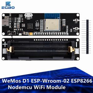 110개 WeMos D1 ESP-Wroom-02 ESP8266 Nodemcu 와이파이 원격 제어 모듈18650 배터리 충전 포함