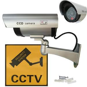 [ME7LOQN5_52CP]모형 가짜 감시 카메라 CCTV 스티커 포함