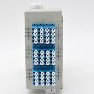 LC 광섬유 터미널 박스 레일 장착 지지대, SC, FC, ST, LC 커플러, 24 코어, 48 코어, 12 포트, 1 개, 신제