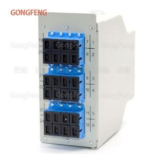 12 포트 레일 장착 광섬유 박스, 광섬유 터미널 박스, SC/FC/ ST/LC 커플러 24/48 코어, 인기 판매, 1 개