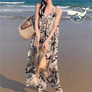 여름 바캉스 플라워 여신 롱원피스 편안한 (WFH6FCM)