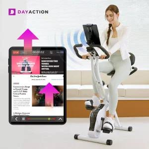 [데이액션][SSG특가]실내자전거 특허획득 스마트폰 페달스크롤 앱 기본 탑재 거치대 증정