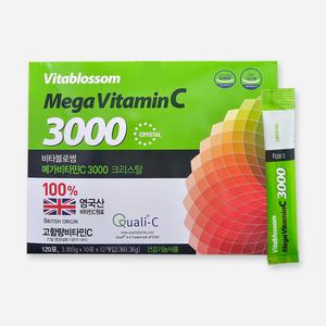 비타블로썸 메가비타민 C3000 크리스탈120포 / 4개월분 고함량 비타민C