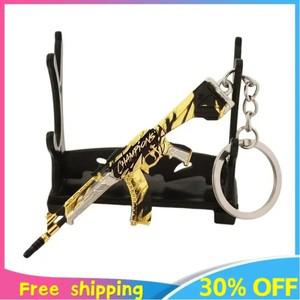 발로란트 무기 칼 9cm Valorant 새로운 2021 챔피언 VANDAL AK 게임 키 체인 금속 게임 주변 기관총 금속