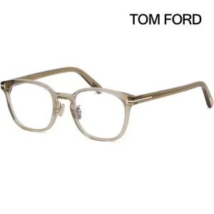 블루라이트차단 안경테 TF5997KB 045 투명 브라운 명품 아시안핏 사각 뿔테