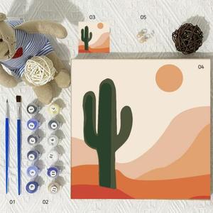 4종 1개 러블풍경 DIY 유화 그림 그리기 세트 키트 캔버스