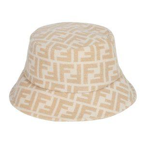 갤러리아 펜디 울 실크 버킷햇 FXQ813 AALR F0QU5 CAMEL/WHITE [FEH001be]