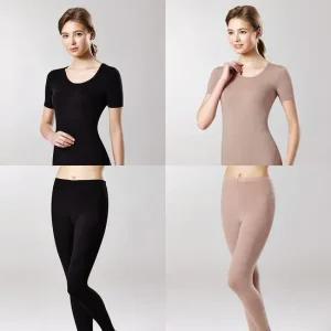 여성 반팔내의 반팔내복 상하 세트 가을 겨울 발열 기능성