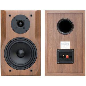 6.5인치 스피커 상자 우드 거실 오디오 목재 레트로 엠프 튜닝 빈통 북쉘프