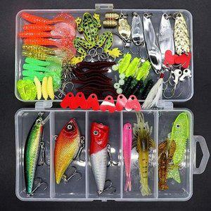 [JHO0OQ62_53DF]루어낚시 미끼세트 포퍼 웜 프로그 스푼