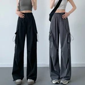 [ 9900원샵 ] RT-285/ 봄여름 카고팬츠 바스락 허리밴딩 밑단고무줄 스트링 면바지