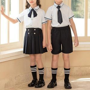 반팔 유치원 클래식 소매라인 하복세트 합창단 교복